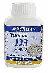MedPharma Vitamin D3 2000 I.U. 107 kapsúl
