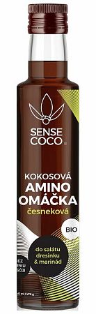 Sense Coco Kokosová amino omáčka BIO cesnak 340 ml (470 g)